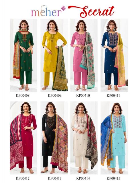 Meher seerat 3pcs womens kurtis manufacturers & wholesaler